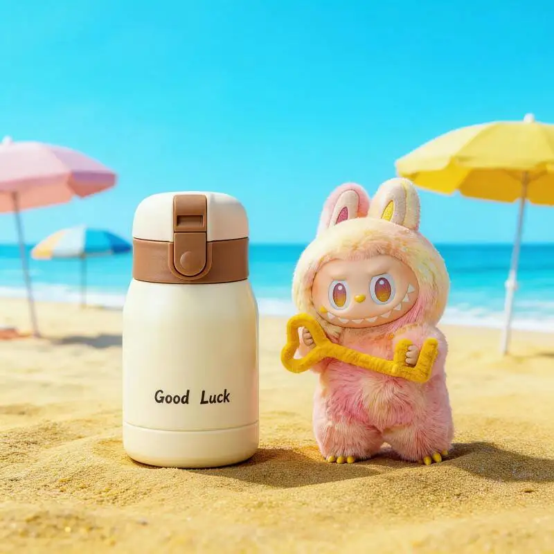 

POP MART THE MONSTERS Forward High Energy Series LABUBU Кукла-термос для походов, портативная изолированная бутылка для воды