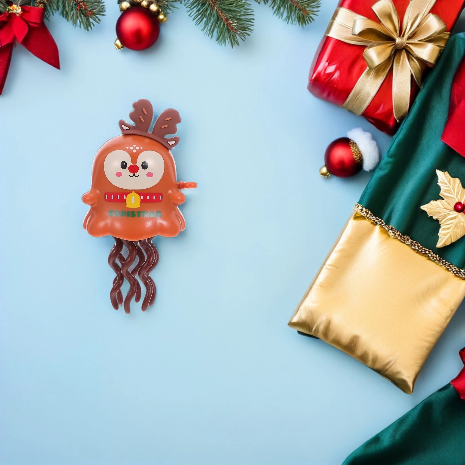 عيد الميلاد السحري عقارب الساعة يختتم المشي الرنة عطلة حفلة لصالح حقيبة جودي حشو هدية عيد ميلاد