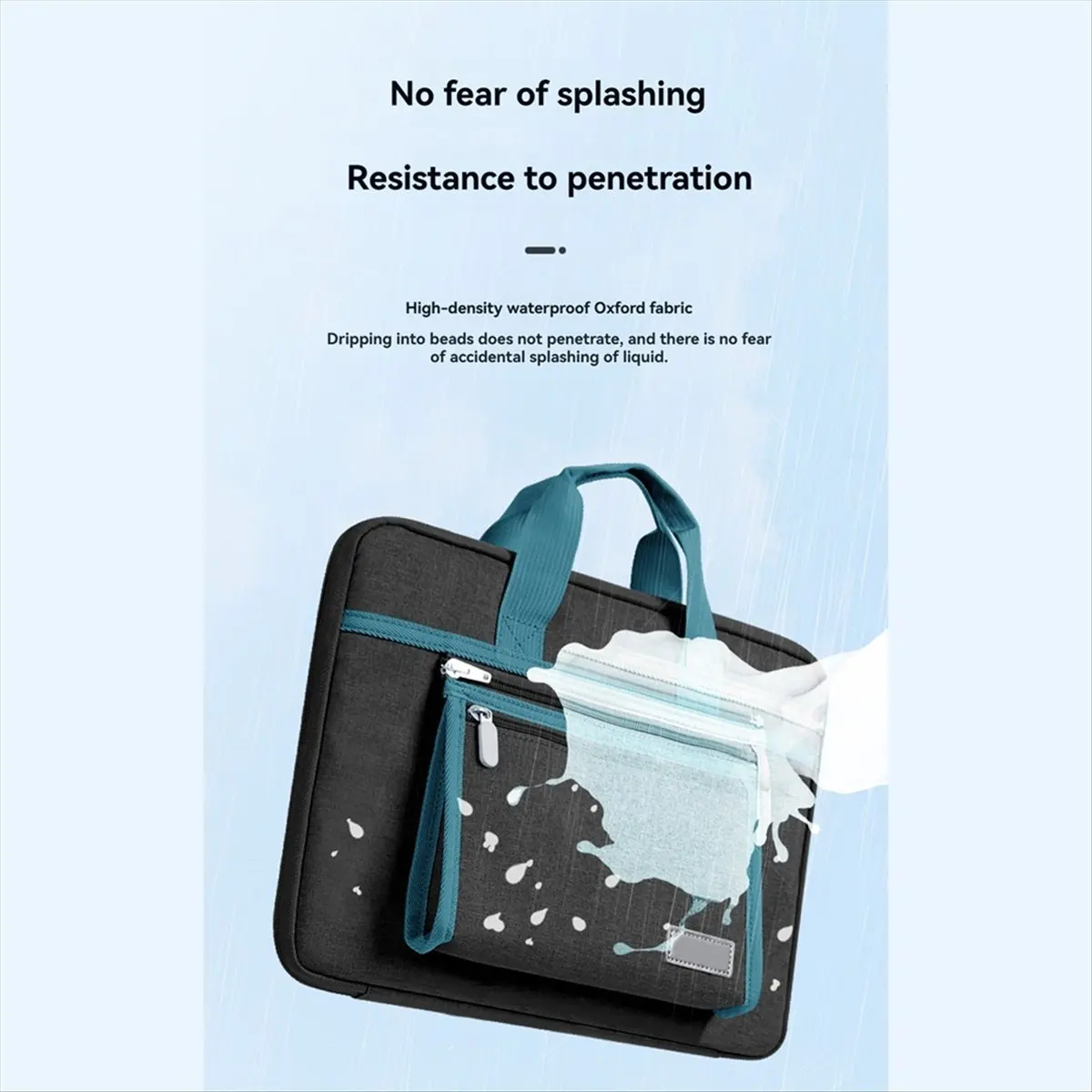 

АКЦИЯ! Водонепроницаемая сумка для ноутбука, сумка для планшета, портативный портфель для ноутбука, 13-дюймовый темно-синий + серый