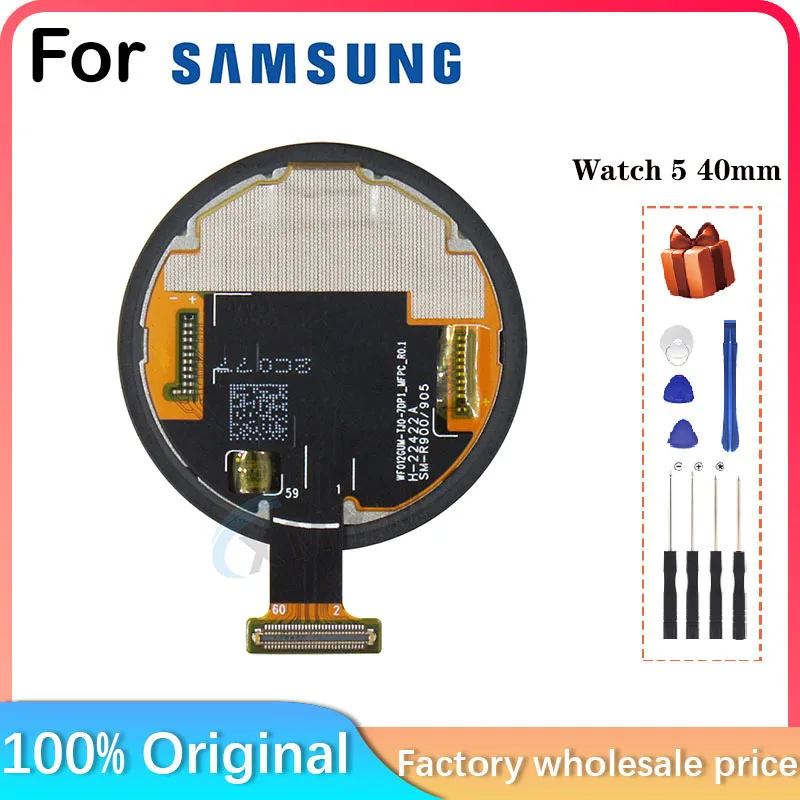 For Samsung Galaxy Watch 5 40mm SM-R900 SM-R905 Bluetooth Smart Watch LCD Display Replacement and Repair