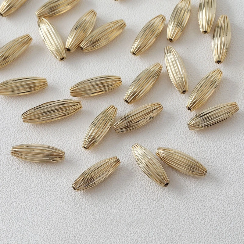 10 Buah 14K Lapis Emas Lipat B - Jewelry Making Findings ulasan dan harga