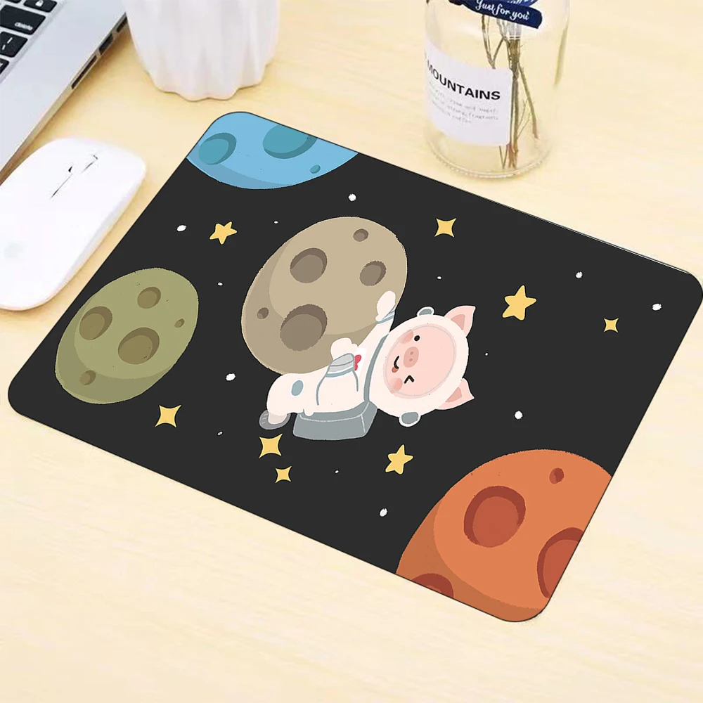 Small Mouse Pad Cartoon Astronaut Laptop Gamer Desktop PC Gaming Accessories Keyboard Carpet Gaming Mouse Pad Desk Mats