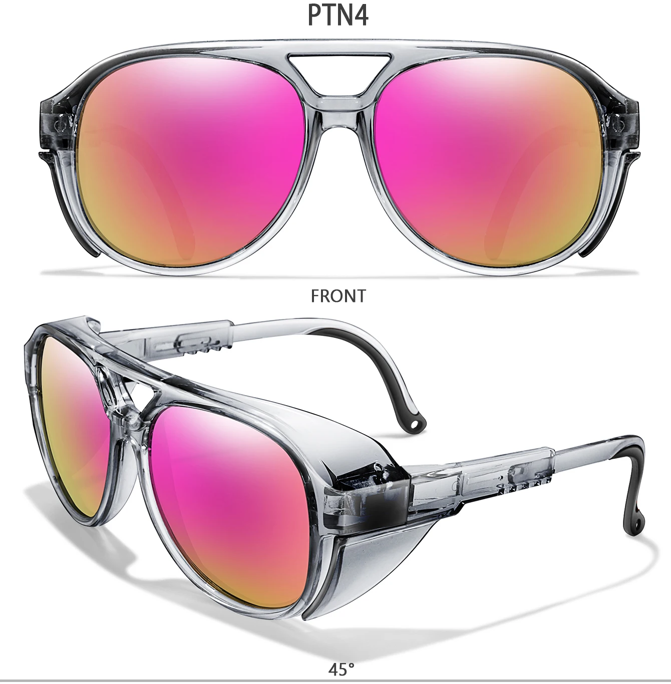Unisex MTB-Radsport-Sonnenbrille, UV400, Punk-Stil, winddichte Schutzbrille, Outdoor-Sport, Rennrad, Camping, Brillen für Männer und Frauen – Detail 7