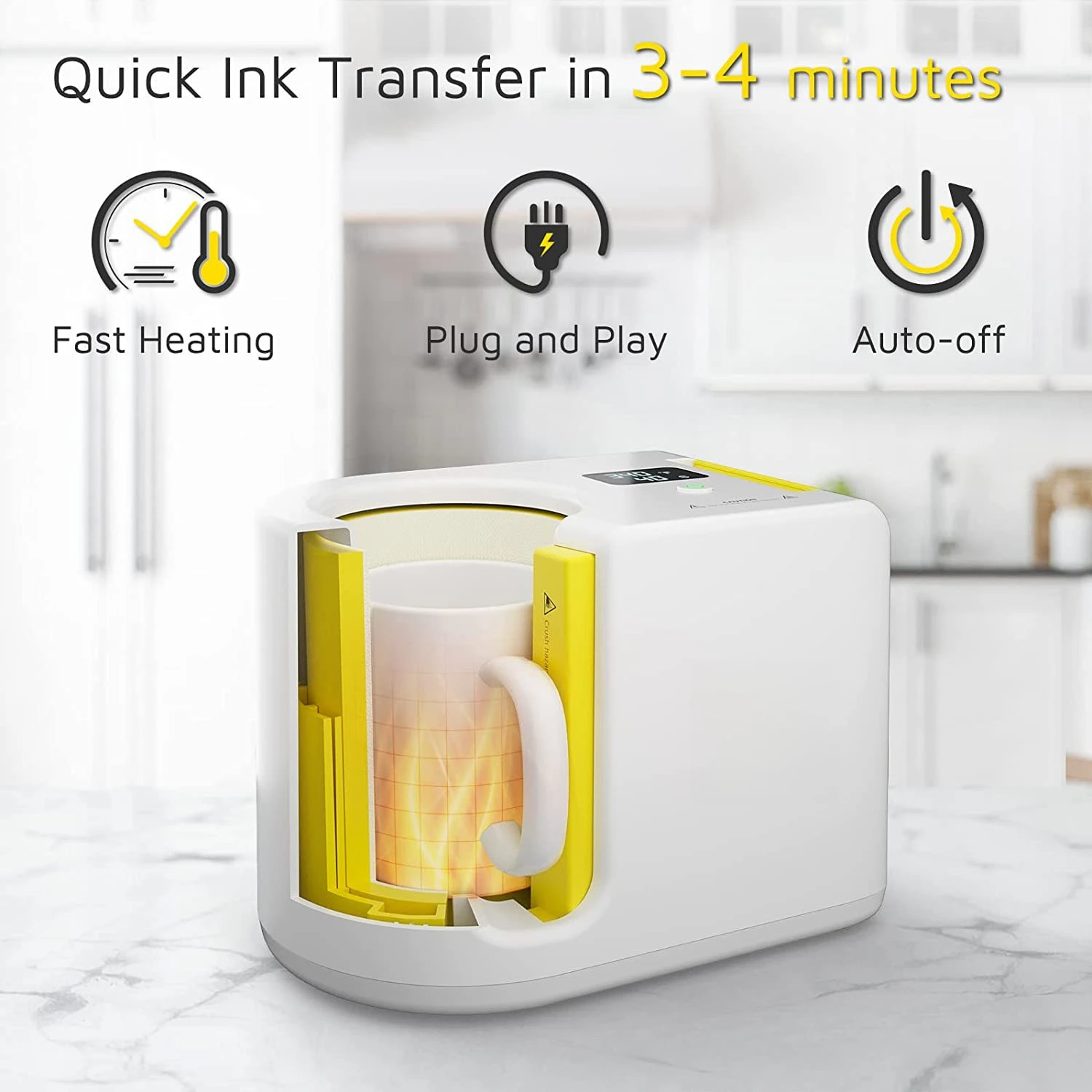 Новый пресс для кружек 11oz, м – обзор и цена Mug Press Machine 11Oz