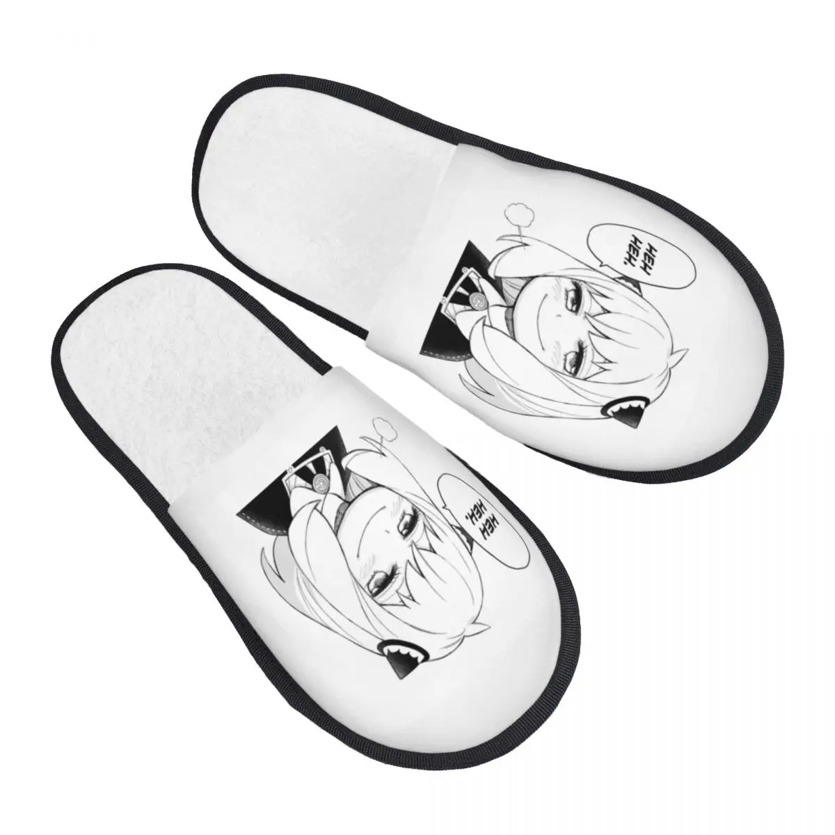 Custom Spy X Family Anya Manga Anime Comfy Scuff With Memory Foam Slippers Women Spa House Shoes