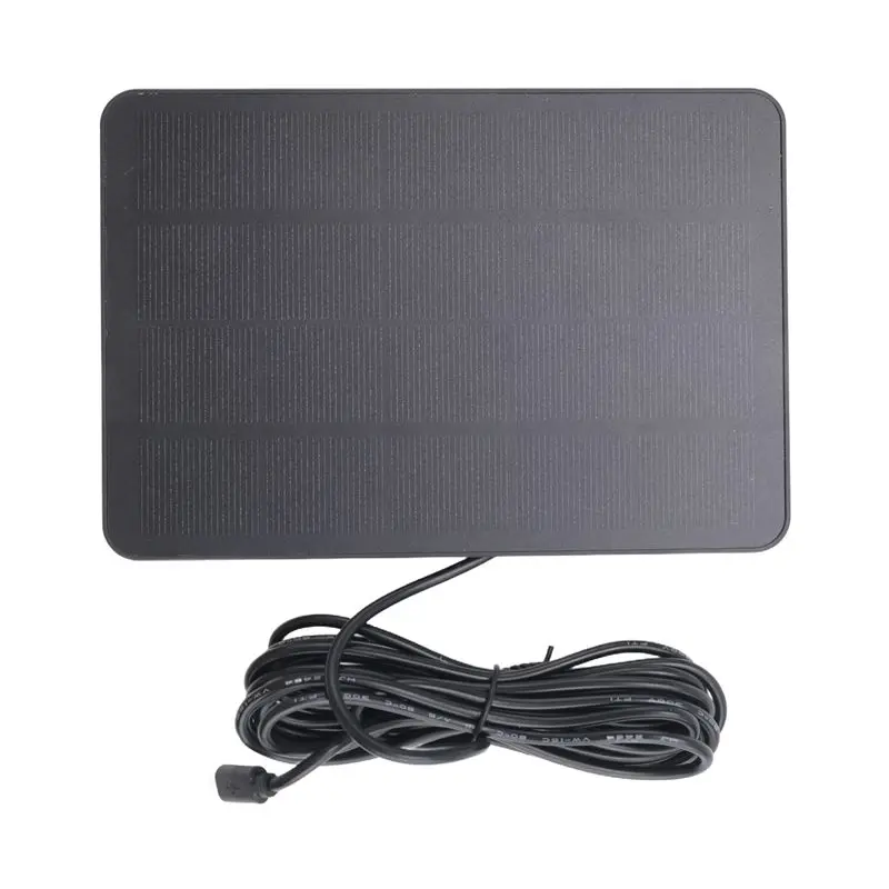 A74E-Waterproof Solar Panel For Home Security Camera Solar Cells Powered With Charging Cable