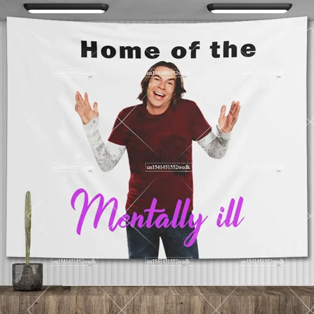 Home Of The Mentally Ill Spencer Shay Tapestry Kawaii Wall Decor Tapestry Aesthetic Room Decoration Tapestries For Bedroom