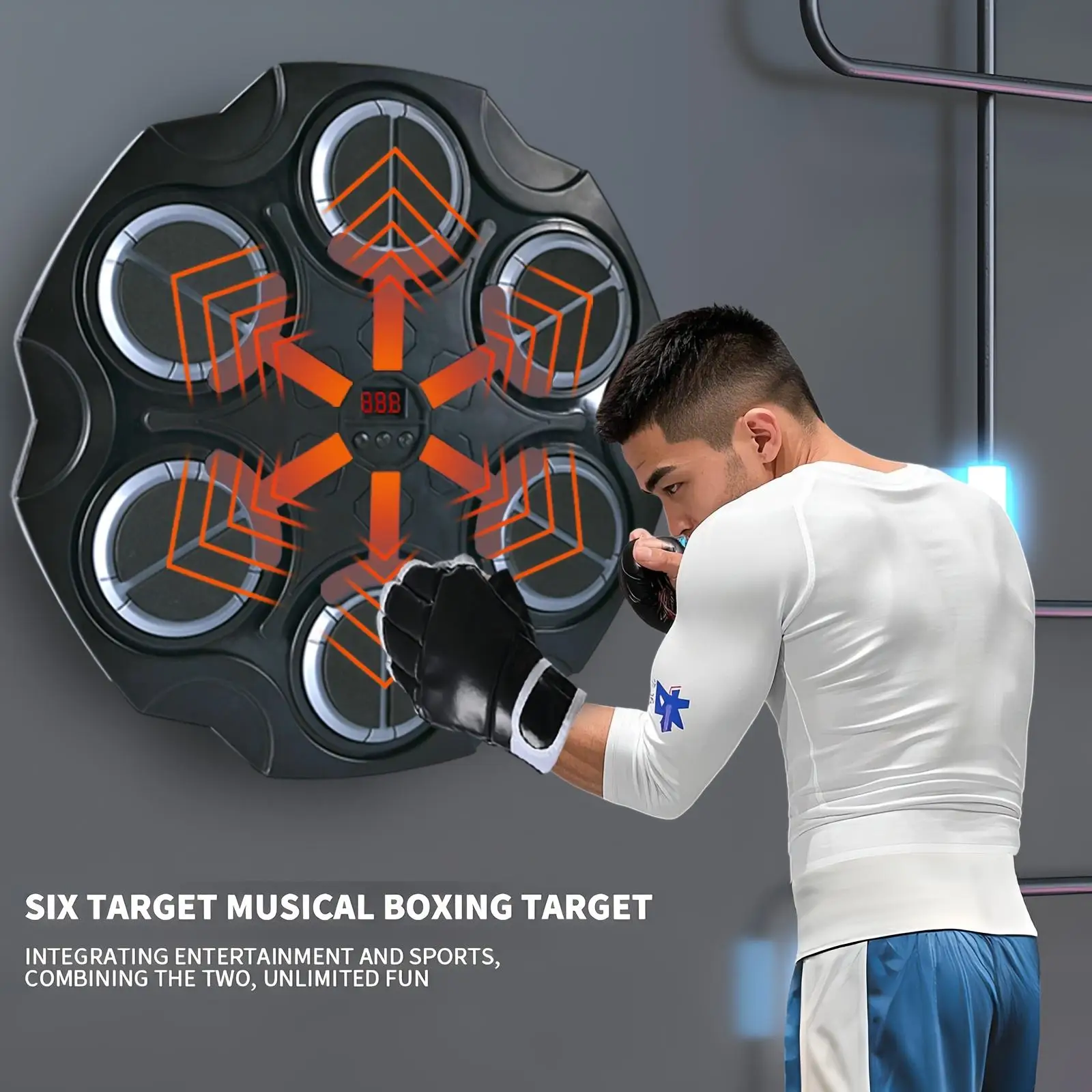 Smart Music Boxing Target Children's Home Stress-relieving Wall Target Electronic Boxing Trainer Can Play Rhythm Boxing Machine