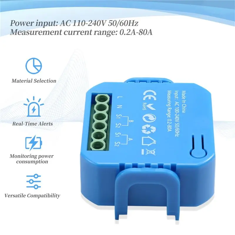EVENTS DAY 2Pcs Tuya Smart Energy Meter Power Production Consumption Bidirectional Power Monitor Support APP Control
