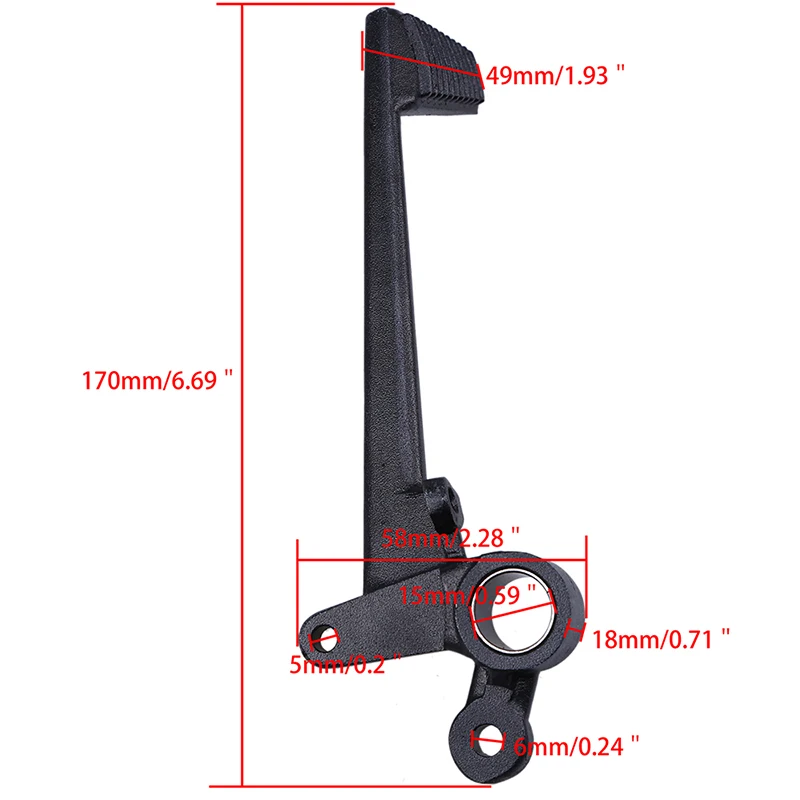 POSSBAY Aluminum Motorcycle Rear Brake Foot Pedal Lever Shift Pit Bike Pedals Level For Honda CBR 1000 RR 2004 2005 2006 2007