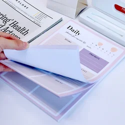 52 Sheets Daily Planner Journal Agenda Organizer Kawaii Memo Pads To Do List Time Schedule Cute Notepads Korean Stationery