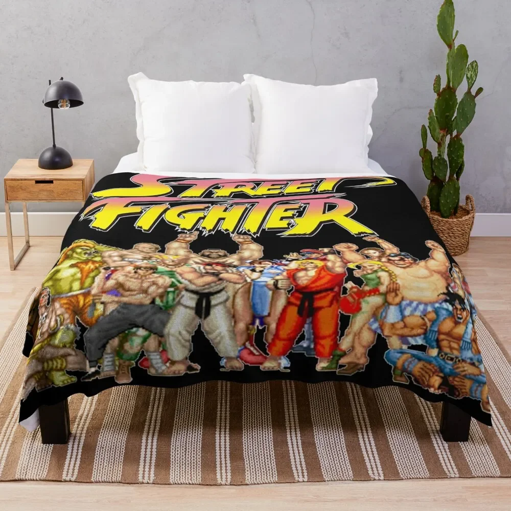 

Street Fighter retro game Throw Blanket All Weather Soft Throw Blanket for Sofa