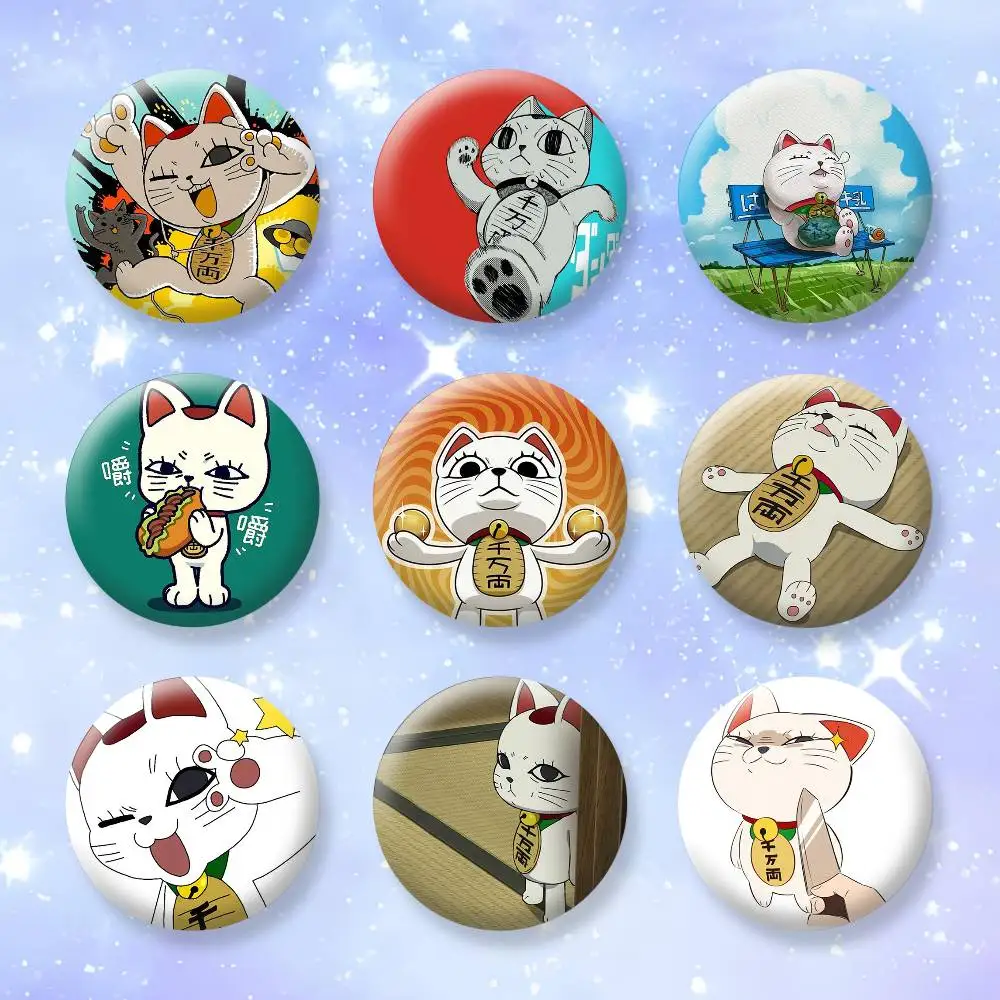 

Turbo Granny cat Brooches Cartoon Badge Pins Backpack Hat Accessories Friend Gift