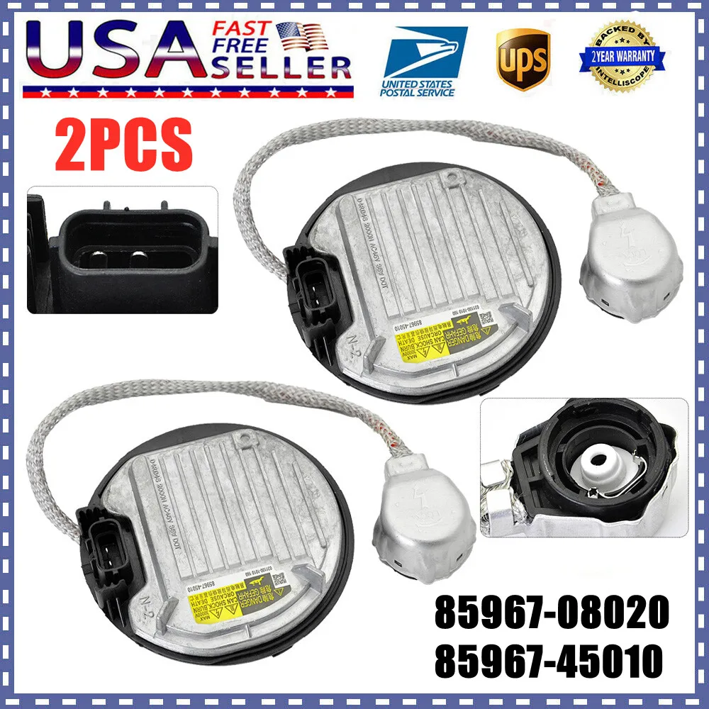 

2x HID XENON Headlight Ballast Control Unit Module 85967-45010 For Lexus Toyota