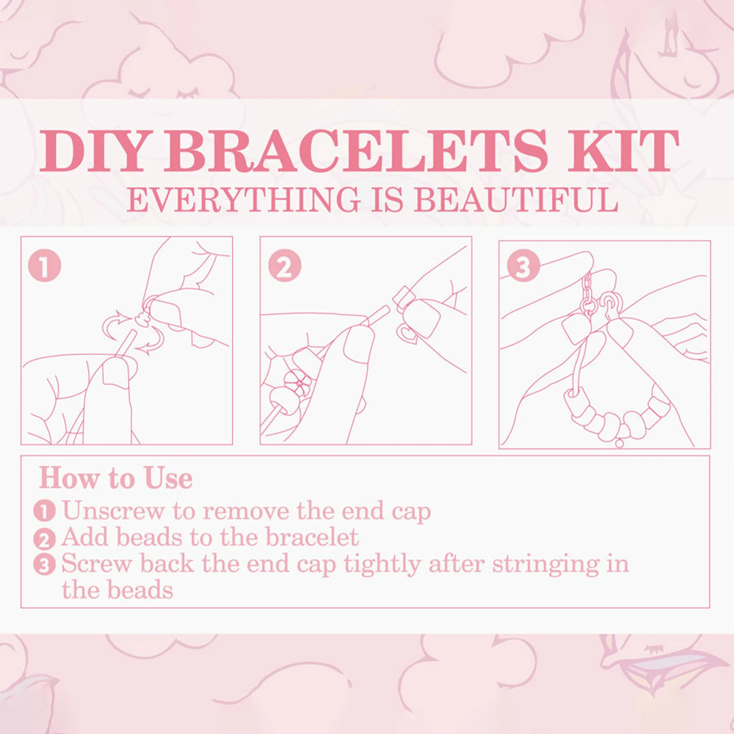 Christmas/Castle Series Bracelet DIY make calendar blind box, Christmas countdown DIY jewelry making kit gift