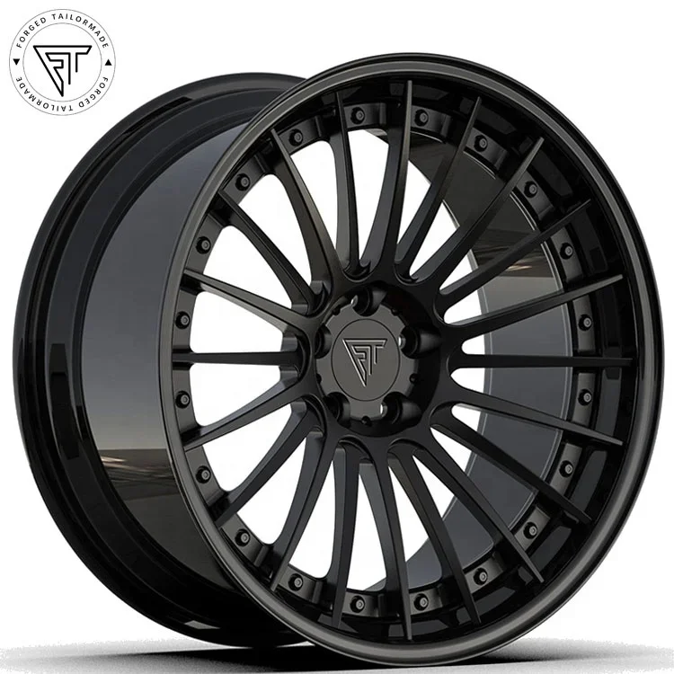 

gloss black Passenger 2 pieces Concave Chrome Barrel 5x114.3 Forged Car Alloy Wheels 18inch