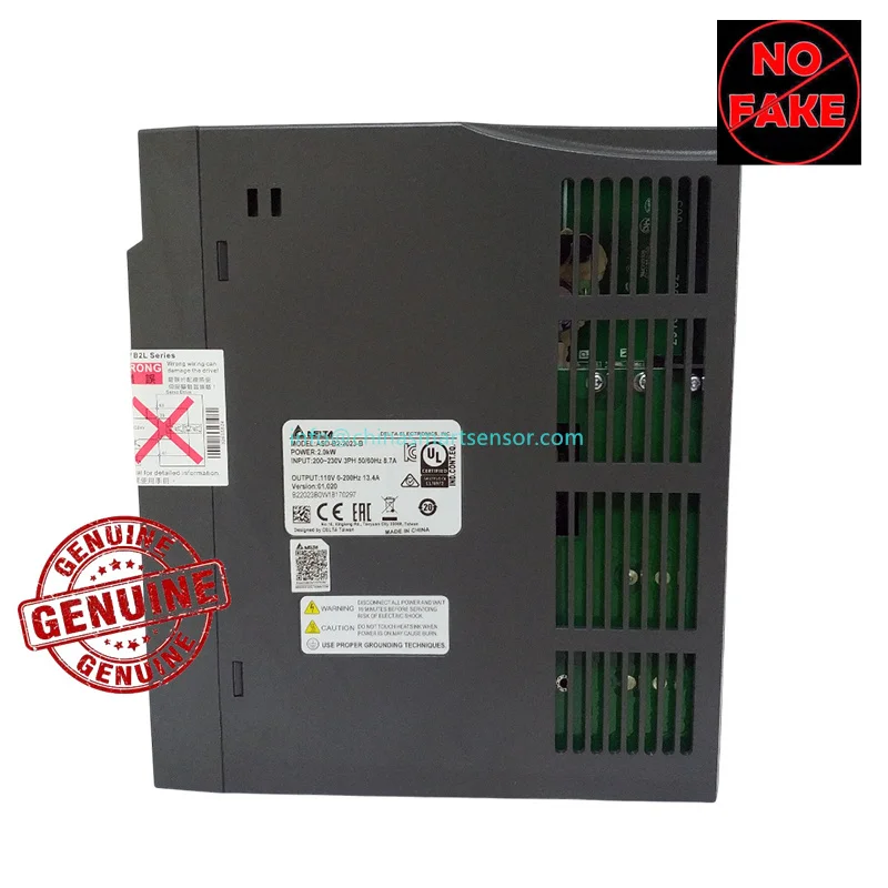 100% Genuine 2 kw Servo Motor ECMA-C11020RS 110 VAC 6.37 N.m 3000 rpm And Servo Drive ASD-B2-2023-B 3m Encoder and Power Cables - view 3