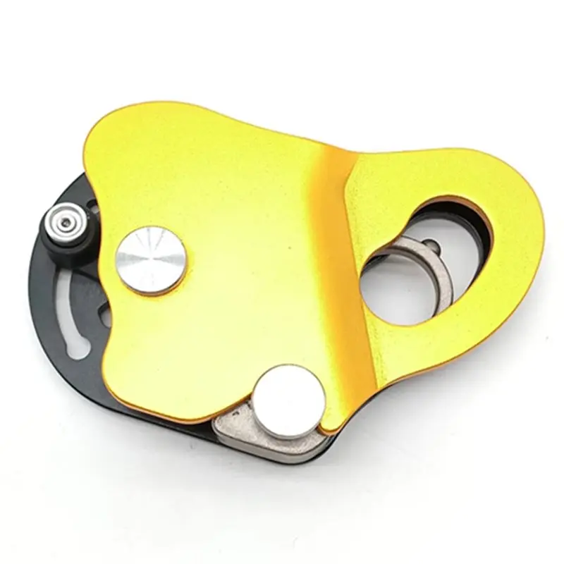 

【BIG SALE】Self Locking Ascender Rope Grab, Clamp With 2 Gears Adjustable For Rock Climbing Mountaineering Rappelling Rescue