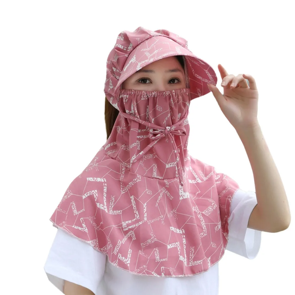 

Foldable Flower Sun Protection Hat Anti-uv Sunscreen Bucket Hat with Mask Neck Cover Neck Protective Tea Picking Cap Ladies