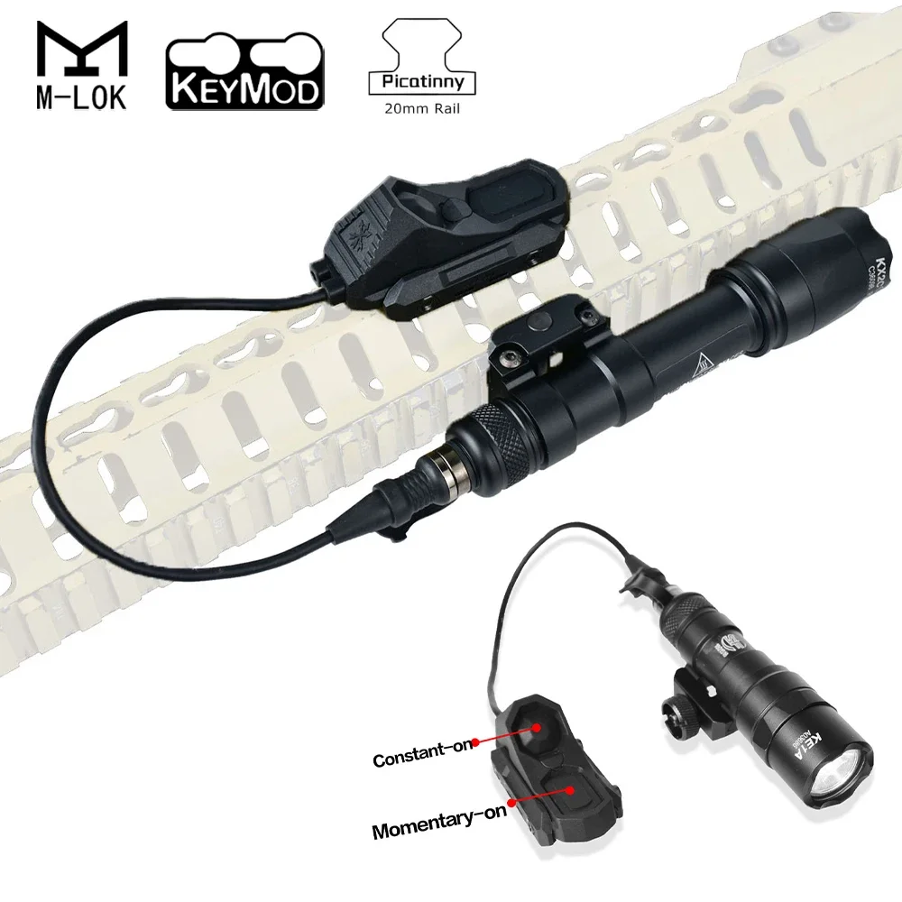 Surefire M300 M600 Taschenlampe mit UNITY AXON Dual-Funktions-Ferndruckschalter, passend für 20-mm-Schiene, Jagd, taktisches Airsoft-Licht – Detail 3