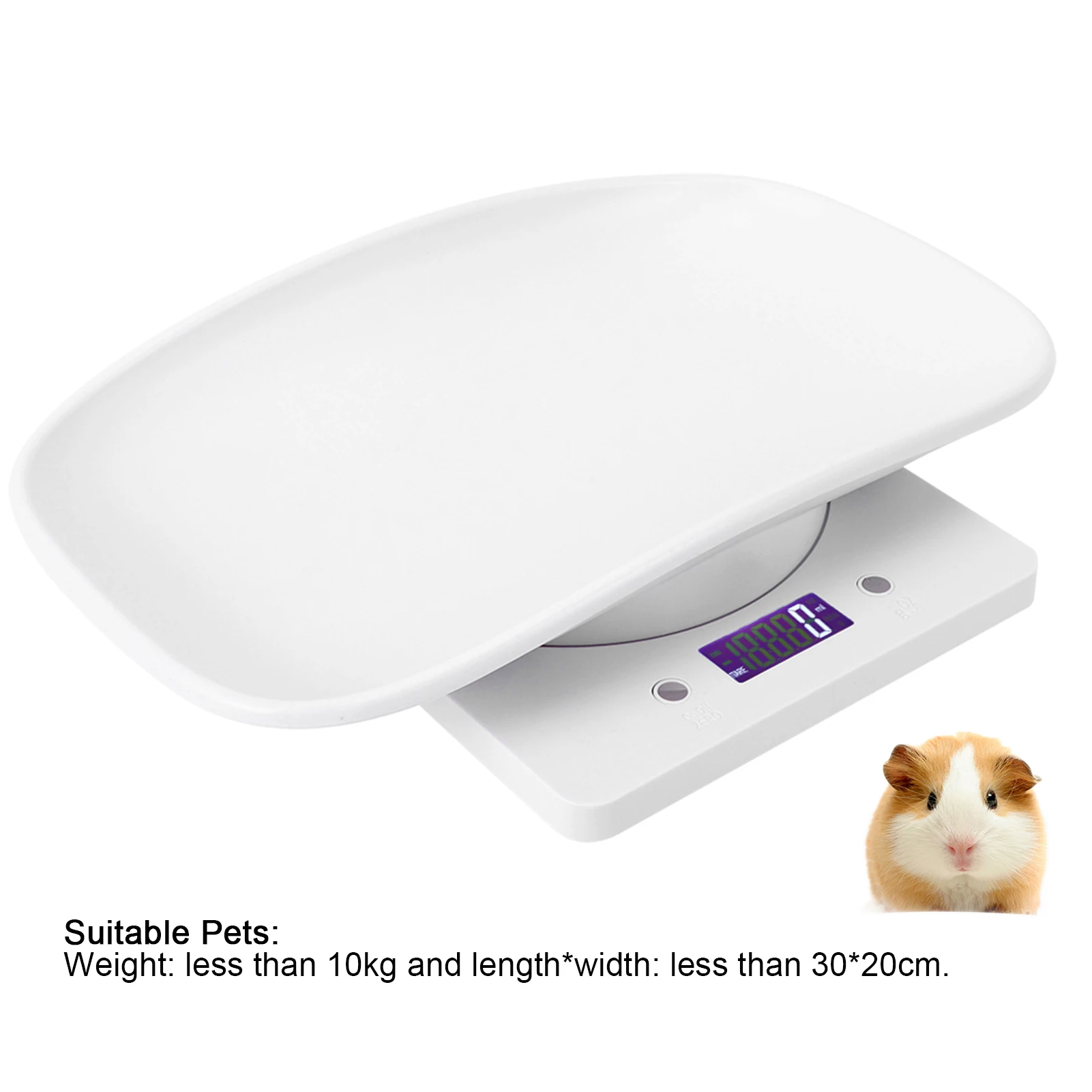 10kg/1g Digital Small Pet Weight Scale for Cats Dogs Measure Tool Electronic Kitchen Scale