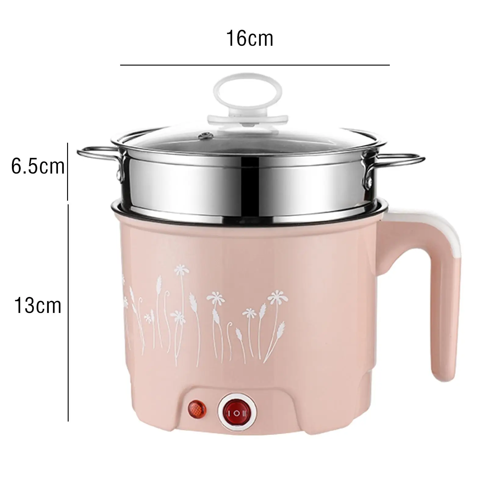 Hot Pot Electric Nonstick Multipurpose Cooking Pot Electric Ramen Cooker Electric Cooker for Eggs Cooking Porridge Soup Dumpling