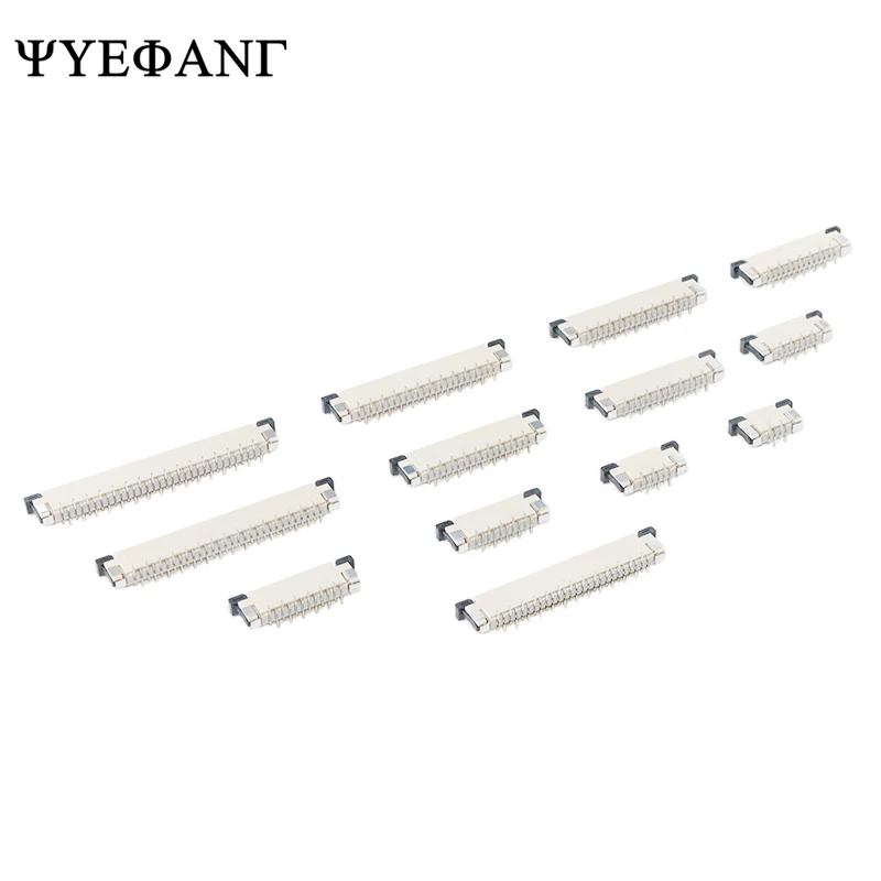 

5PCS .0.5mm Pitch FFC/FPC Connector Vertical Type 4P 5P 6P 7P 8P 10P 12P 14P 16P 18P 20P 22P 24P 26P 28P 30P 34P 40P 50P