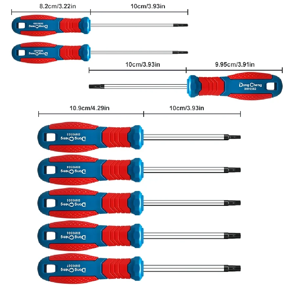 1/8PCS Magnetic Torx Screwdriver Set T8-T40, CR-V Anti-Rust Star Bits Screwdriver Kit for Electronics, Auto Repair