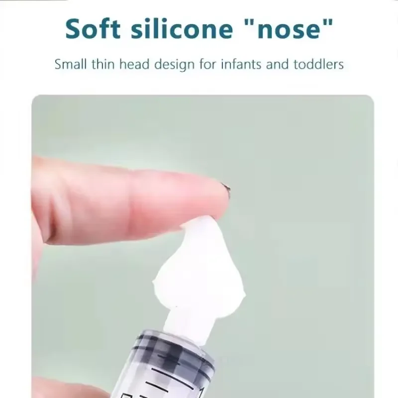 2Pcs Nadel Rohr Nasensauger Baby Pflege Nasensauger Reiniger 10ML Baby Rhinitis Nasenreiniger Aspirador Nasen de Plastico – Detail 2