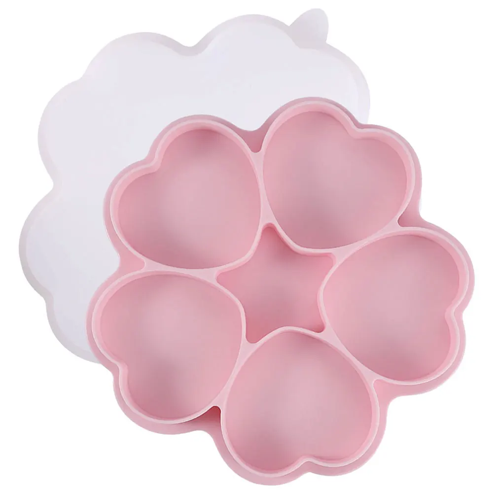 

Silicone Burger Mold with Heart Design Multi-Function Patty Maker for DIY Baking and Meat Pie Preparation Household Kitchen Tool