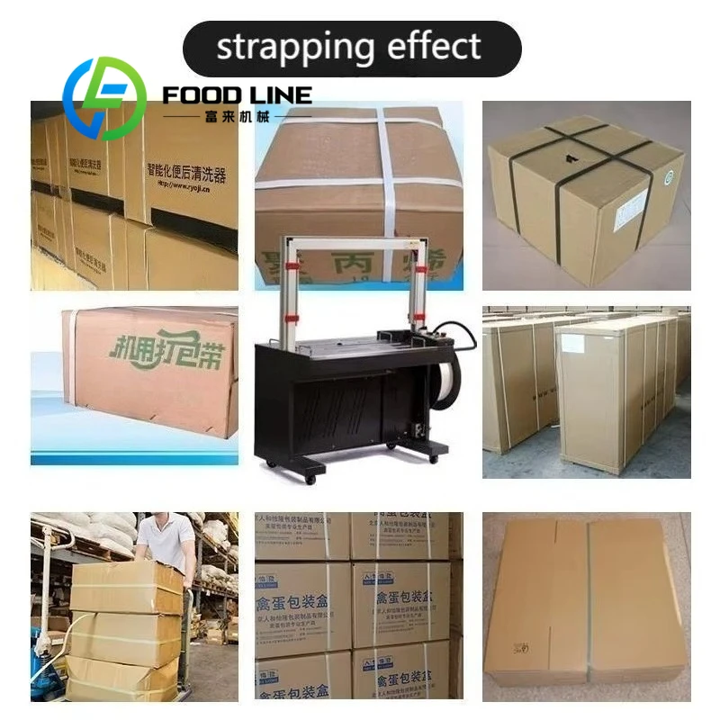 Fully Automatic Strapping Machine High Efficiency Bundling Equipment For Carton Box Packaging And Warehouse Logistic Application