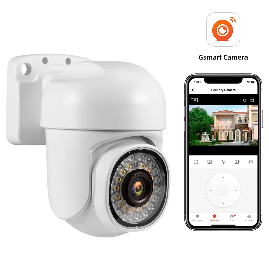 KERUI Impermeabile 3MP HD Smart WiFi IP Camera Outdoor Wireless Security Home CCTV Telecamera di sorveglianza 2 pezzi