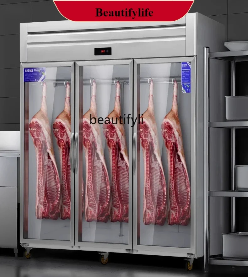 

E132 Y Commercial vertical beef and mutton refrigerated display cabinet fresh meat acid discharge freezer fresh-keeping cabinet