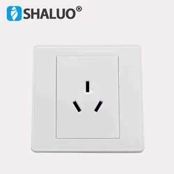 New Home Wall Power Supply Socket Switch Plug Base For Air Conditioner 16A Three Pins Home Wall Socket Australia Style Plug