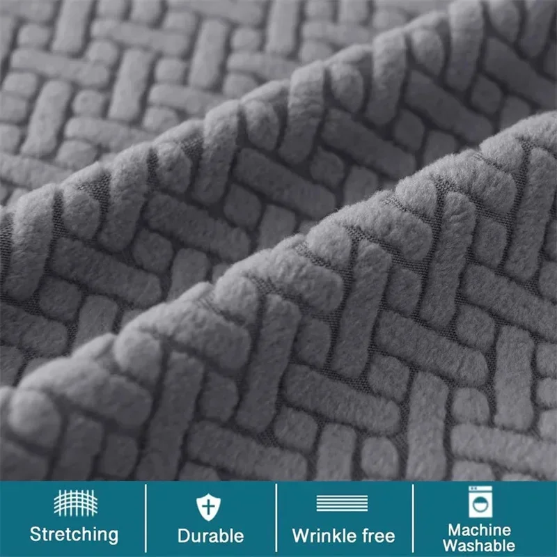 1pc Square Stool Covers Jacquard Elastic Bar Stool Slipcovers Counter Saddle Seat Covers for Home Living Room Coffee Restaurant