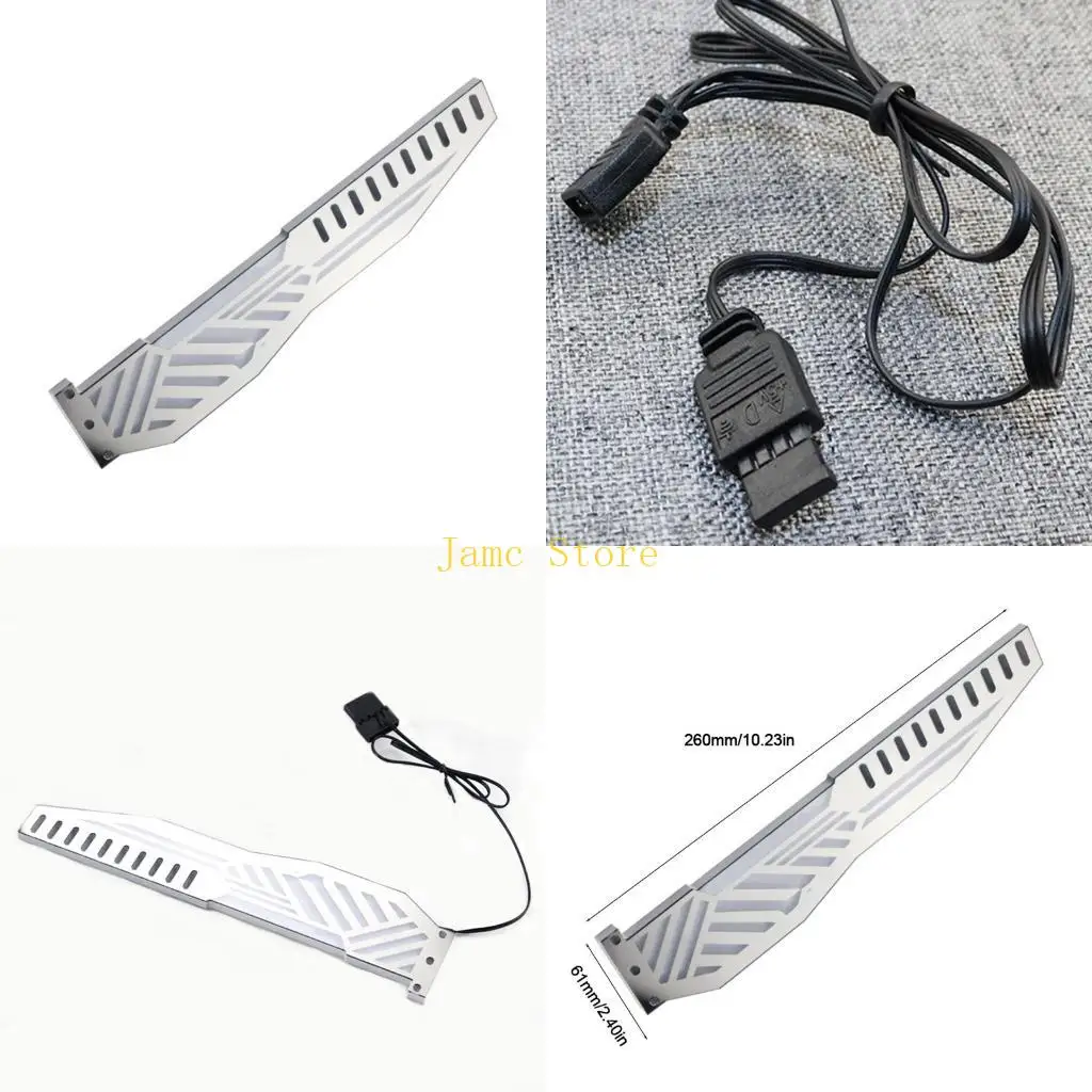 LX0B 5V 3Pin RGB Motherboard Synchronous GPU Support Bracket VGA Holder