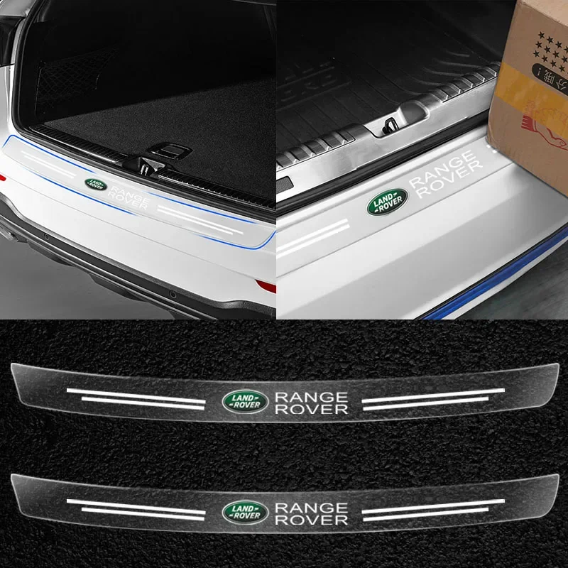 For Land Rover Range Rover Freelander Discovery Evoque OVERFINCH 1Pcs Transparent Car Trunk Badge Protective Sticker Emblem