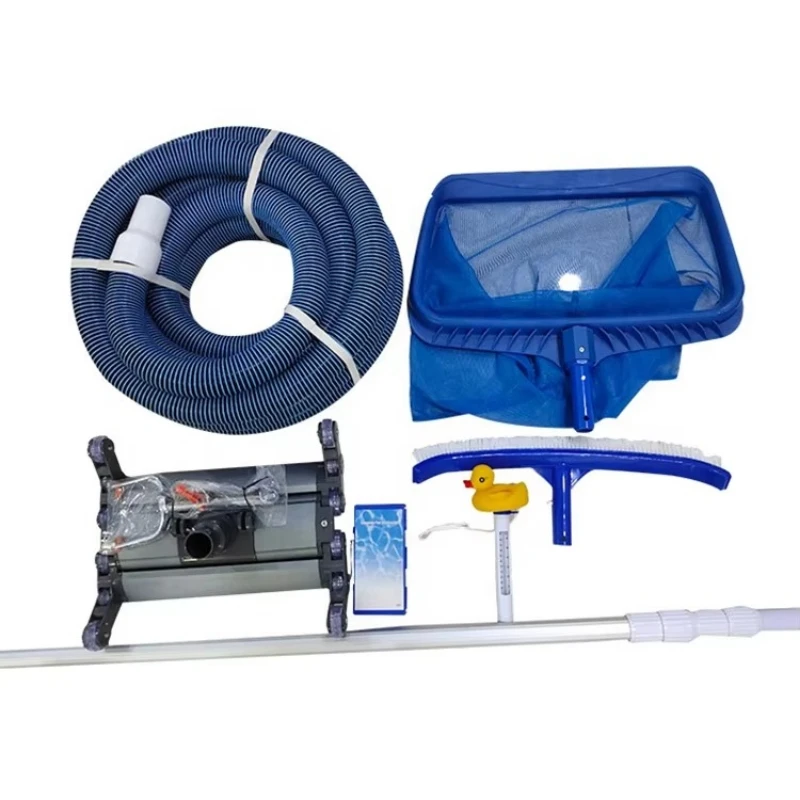 Full set of pool cleaning equipment accessories
