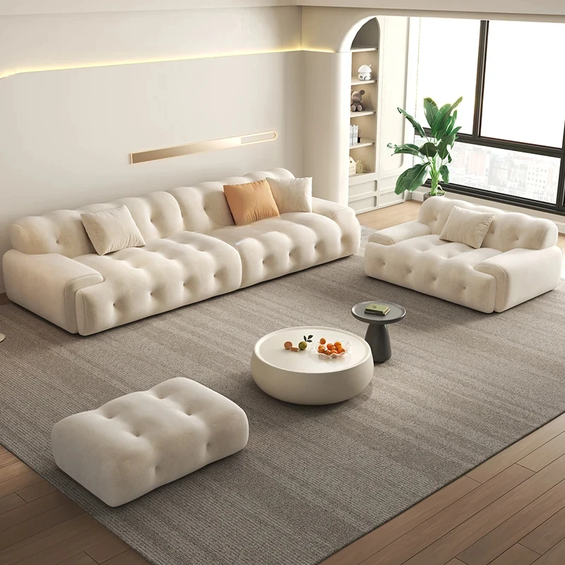 

Corner Living Room Lazy Sofa Sectional Lounge Modular Bedroom Puffs Couch Italiano Modern Nordic Wohnzimmer Sofas Furniture