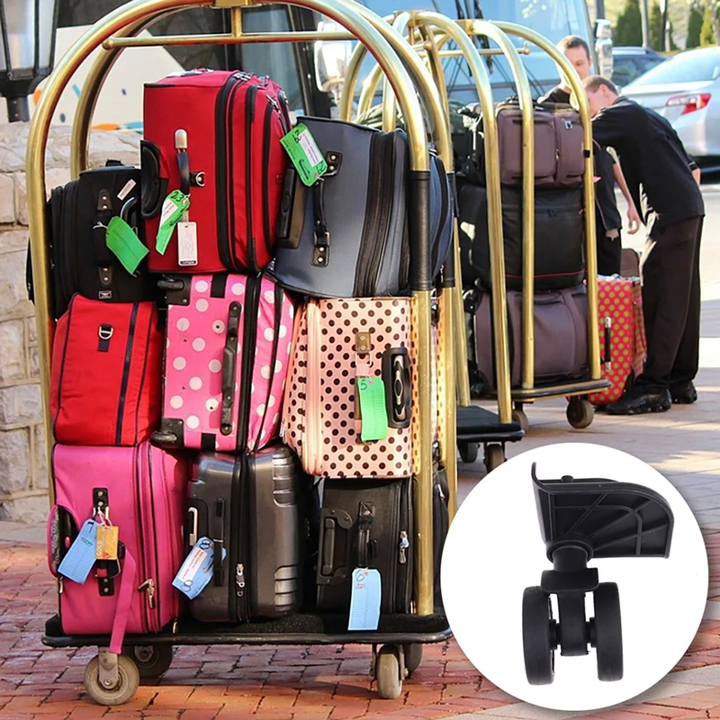 2Pcs 360 Swivel Luggage Wheel Replacement Wear Resistant Detachable Suitcase Repair Accessory Set