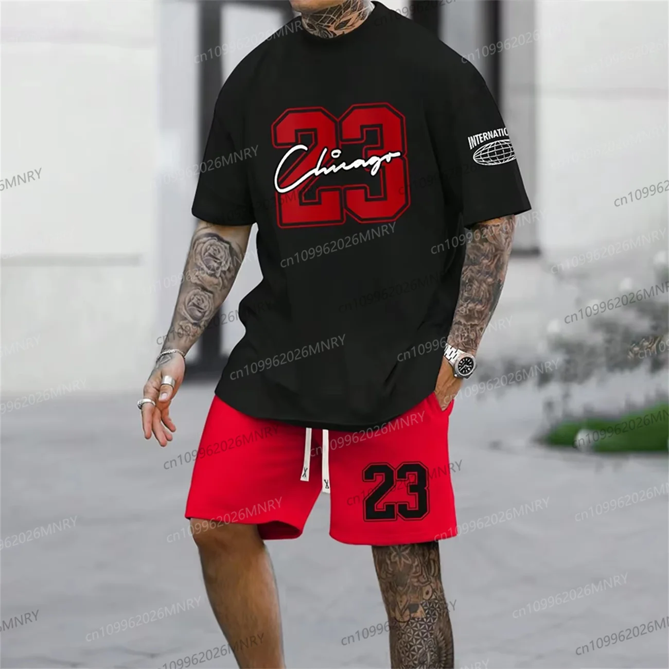 

New Fashion 3D Printed Men's 2 piece set Suit Oversized Clothing Short Sleeve Shorts Suit Men's Sportswear Summer Casual Suit