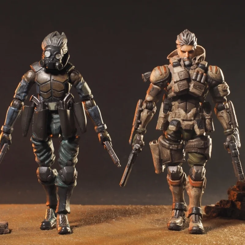 Acid Rain War 3.75 Inch 1/18 FAV-A113 Bob FAV-A114JACK Sandstorm Version Soldier Action Figureals Model