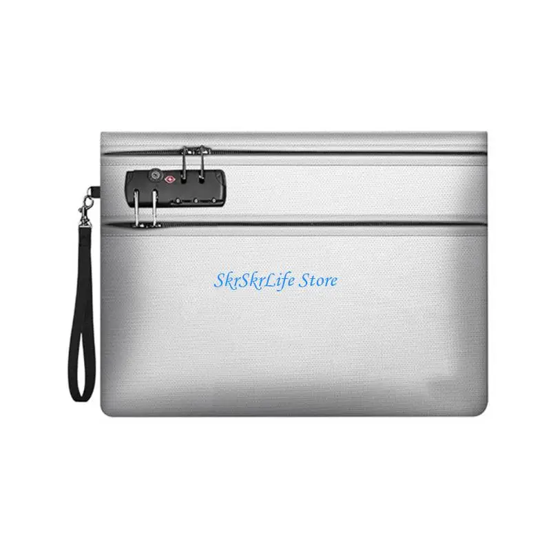 E65E Home Office Document Bag with Wrist Strap and Lock Closure Use