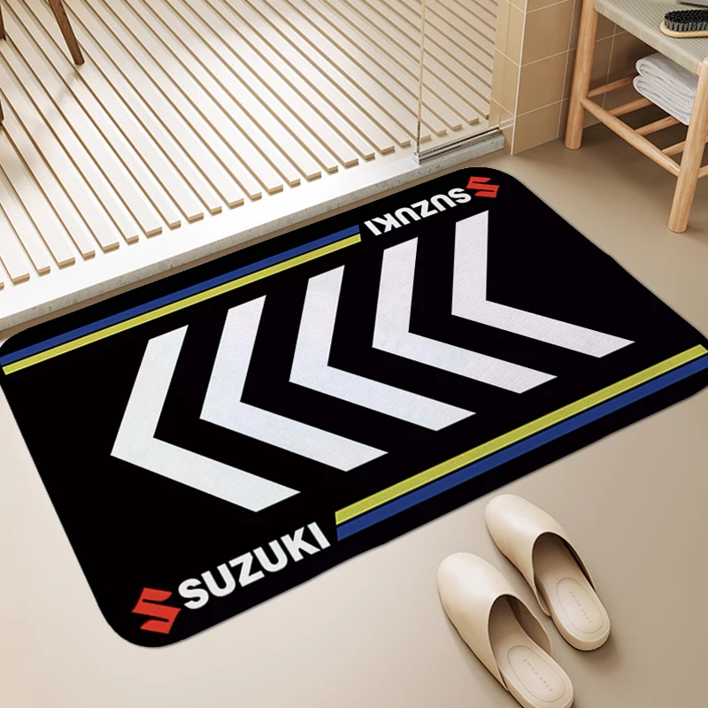 Foot Mat for Hallway F-Suzukis Floor Mat for Home Decorations Non Slip Carpet Outdoor Entrance Doormat Bathroom Rug Bathmat Home