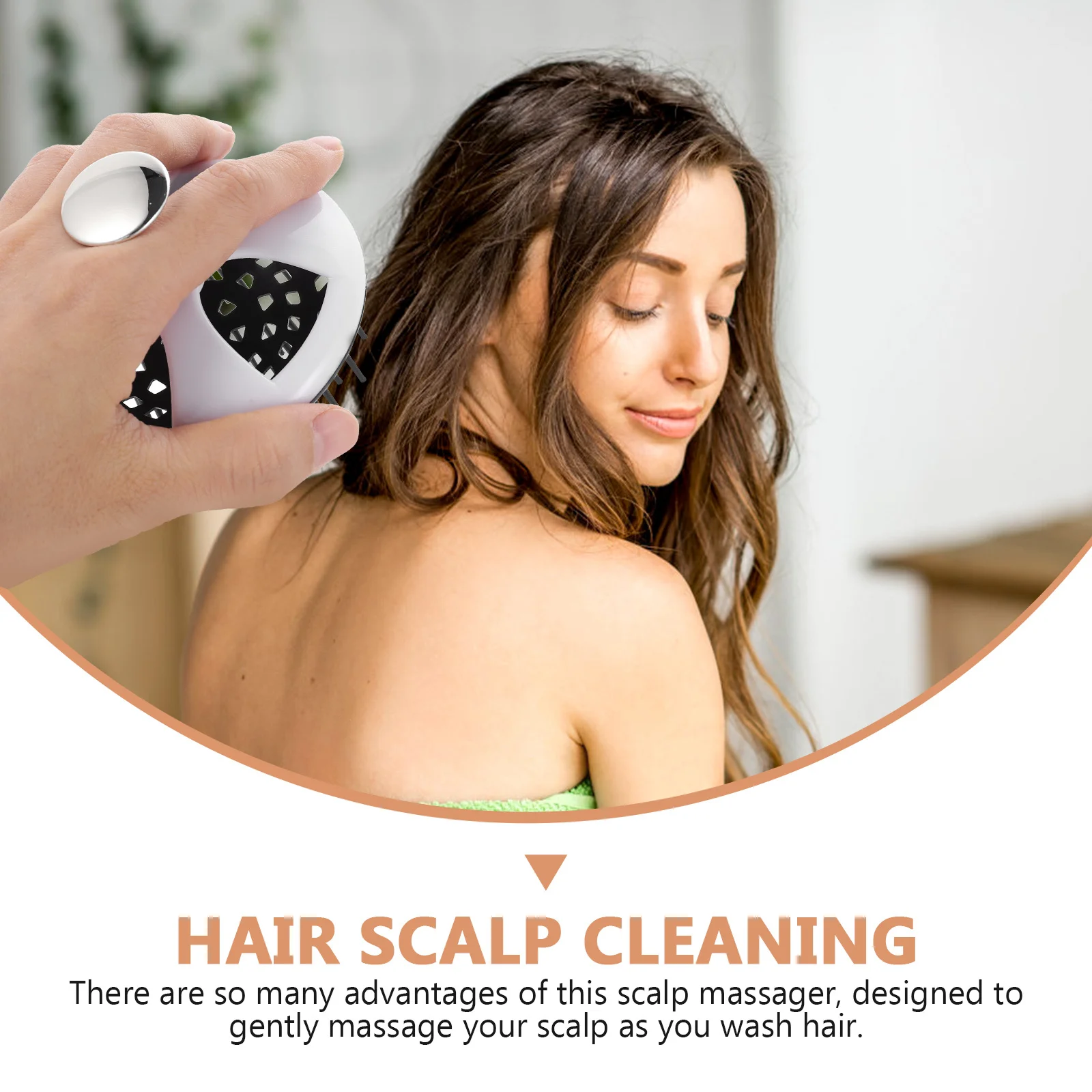 

Wear-Resistant Household Scalp Massager Convenient Scalp Brush Exfoliator Suitable for Men Women Children Head Accessory