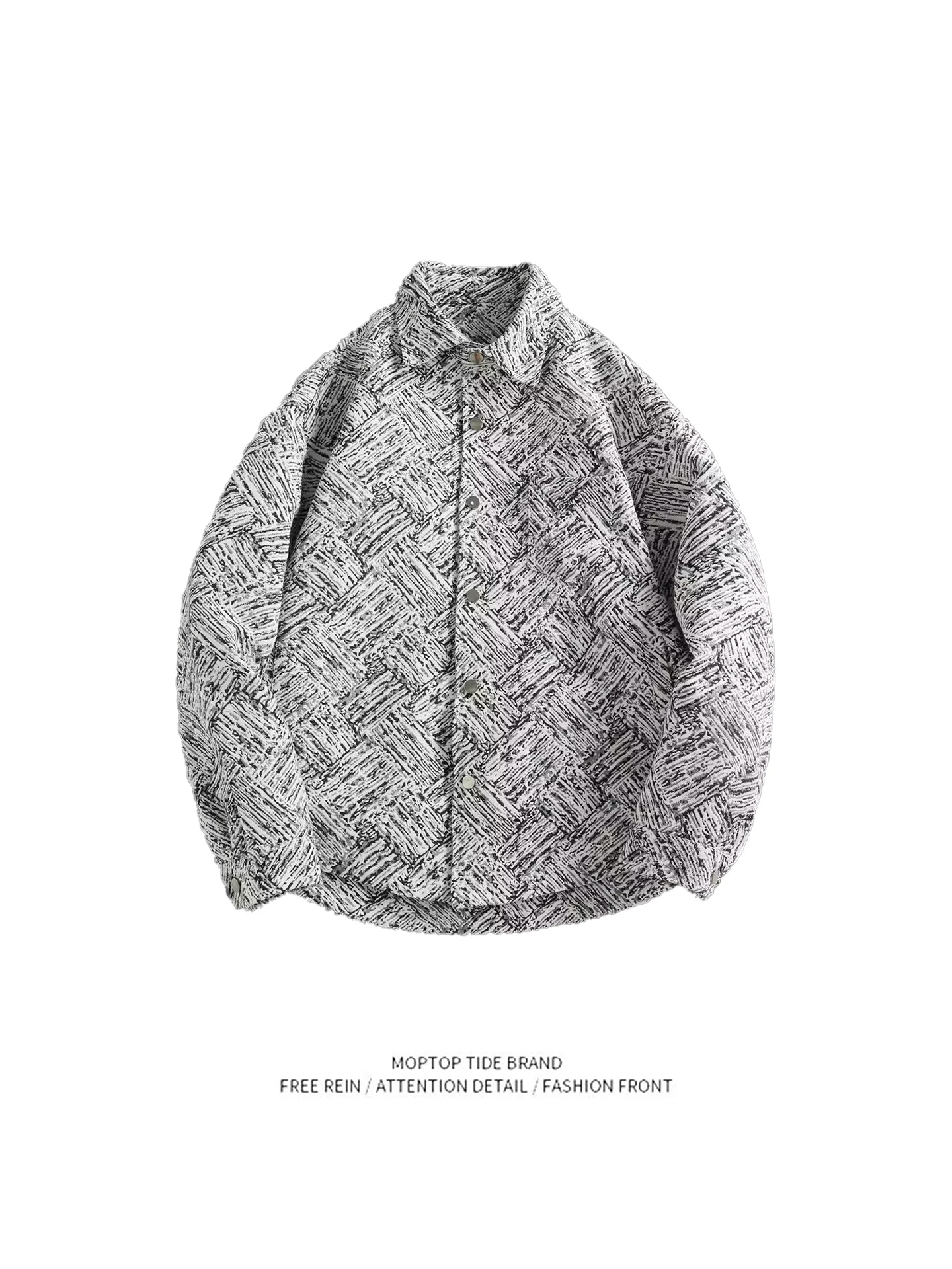 

Cool Loose Embroidered Denim Jaet Design Sensation Personali Youth Faion Polyester Fabric Long Sve Zipper Closure Me...