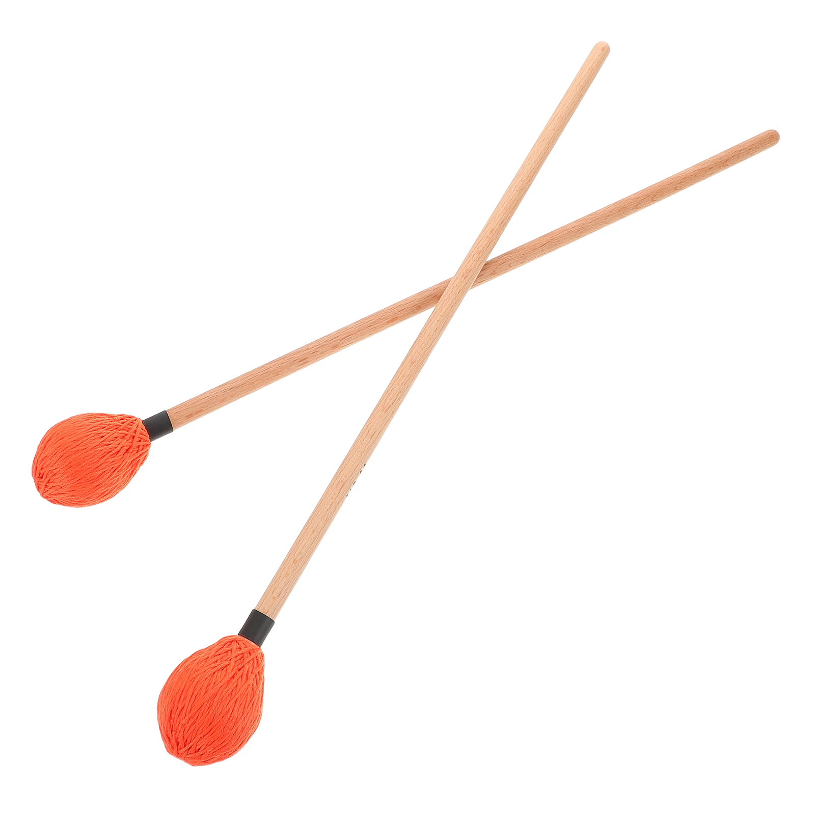 

1 Pair Marimba Maple Wood Handle Yarn Wrapped Lightweight Drumsticks For Xylophone Glockenspiel Kids Percussion Instrument