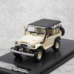 RM 1:64 Scale Diecast Alloy FJ40 Convertible Off-road Vehicle Model Classics Adult Nostalgia Toys Souvenir Gifts Static Display