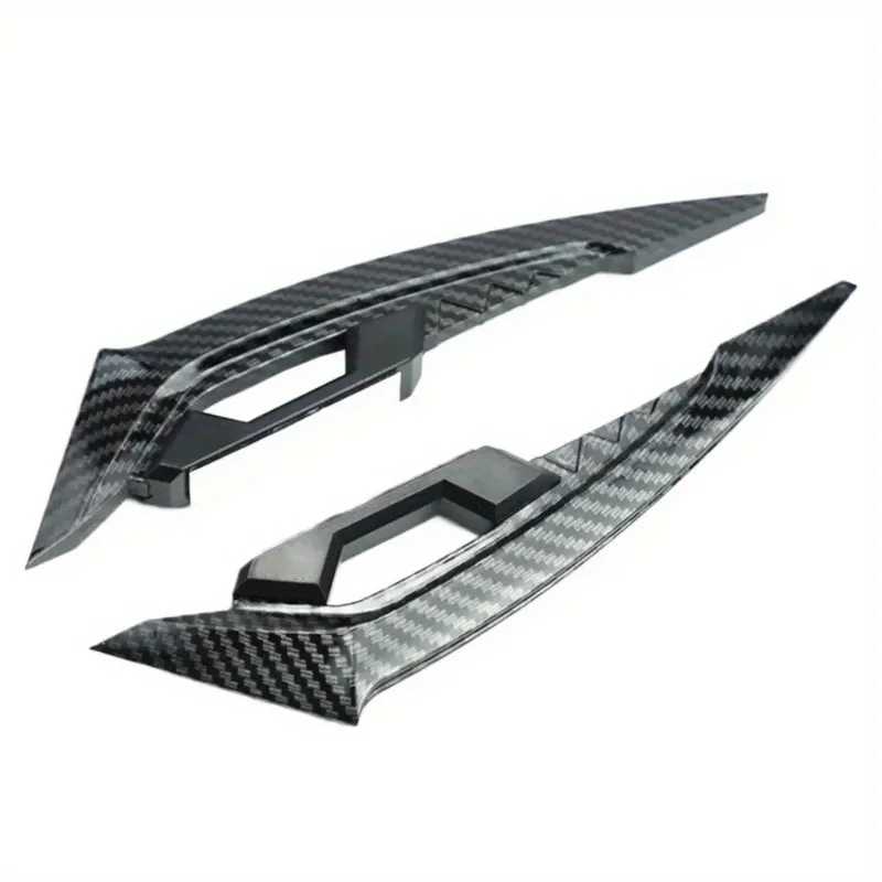 Carbon Fiber Motorcycle Wind Wings Self-Adhesive Aerodynamic Front Spoilers image 3