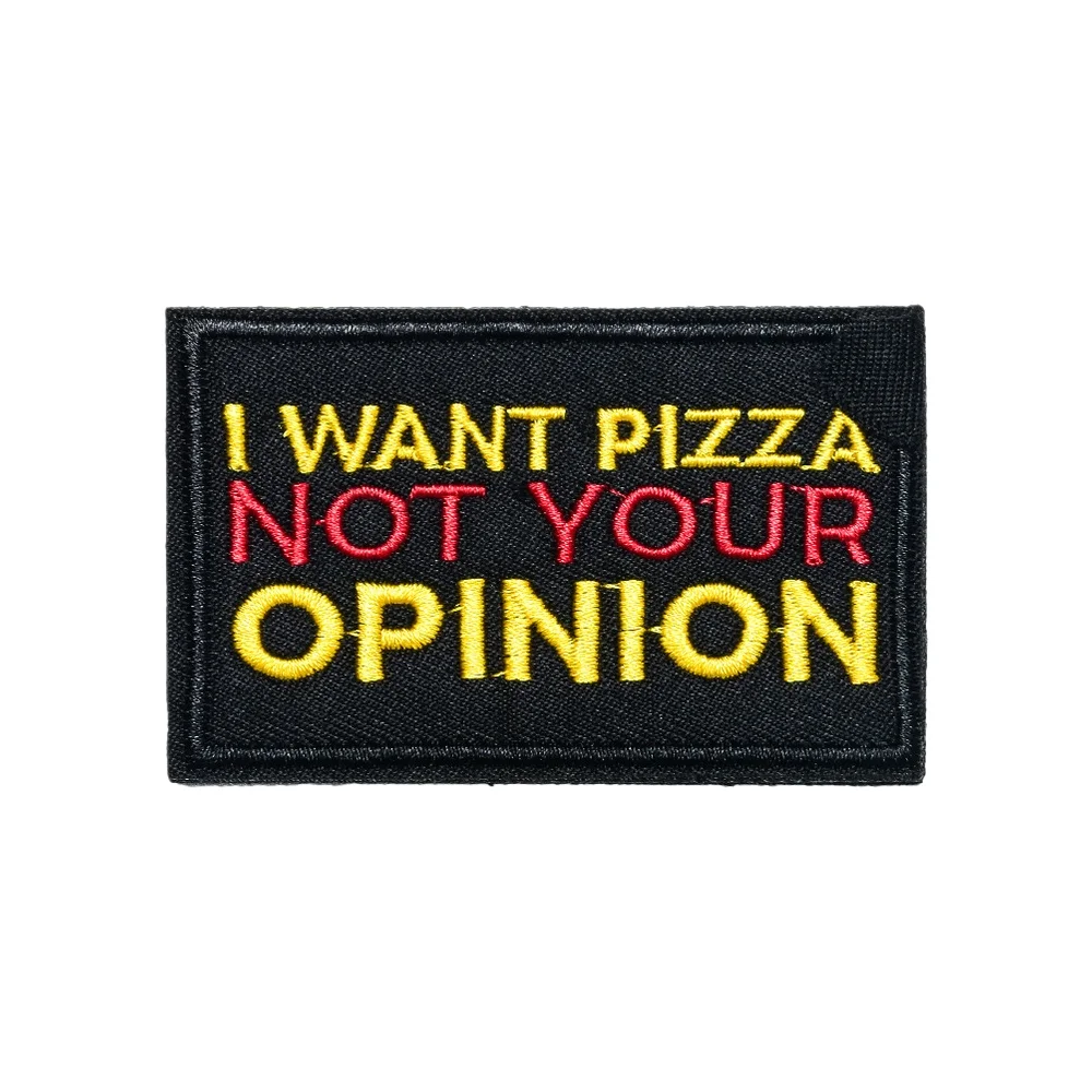 NOT YOUR OPINION Fun Meme Quote Patch Morale Tactical Velcros Застежка-петля с крючком Вышитый значок для рюкзака Molle Jeans Cap